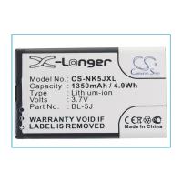Аккумулятор для Nokia BL-5J, Explay TV240, JBL PlayUp 1350mah