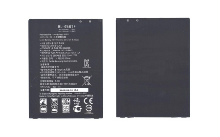 Аккумулятор BL-45B1F для LG F600, F720S, 3000мАч, 11.55Wh, 3.85В