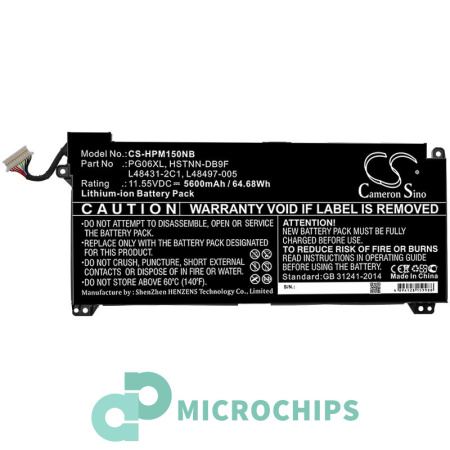 Аккумулятор для HP Omen 15, Omen 5 Air 15 (PG06XL) 5600mAh
