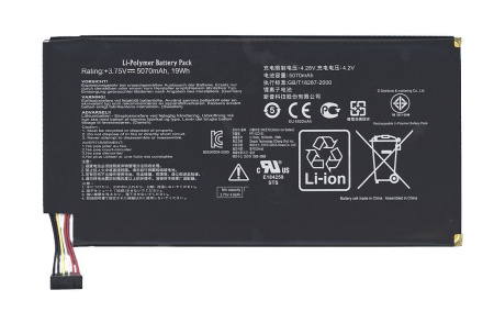 Аккумуляторная батарея C11-ME301T для Asus MeMO Pad Smart 10 (ME301T), 3.75В, 19Wh