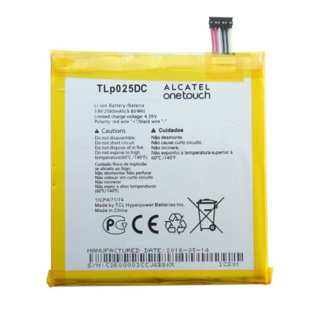 Аккумулятор Alcatel One Touch Pixi 4 6.0 8050D, 9001D 2580mah