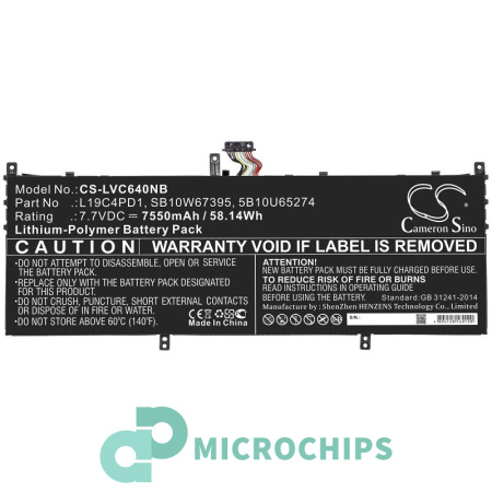 Купить Аккумулятор для Lenovo Yoga C640 13IML (L19C4PD1) 7550mAh Аккумулятор для Lenovo Yoga C640 13IML (L19C4PD1) 7550mAh