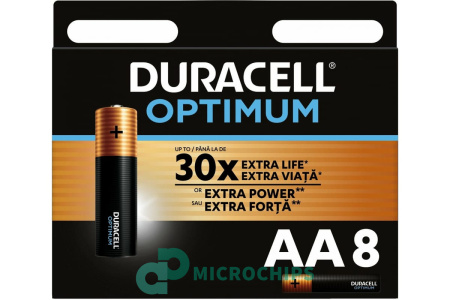 Батарейка Duracell Optimum LR6/AA 8BP