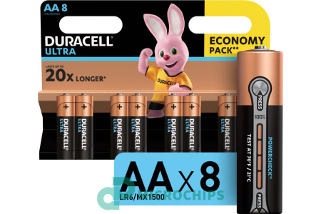 Батарейка Duracell Ultra LR6/AA 8BP