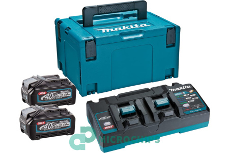 Комплект аккумуляторов Makita BL4040 с зарядным устройством (Li-ion, 4000mAh, 40V)