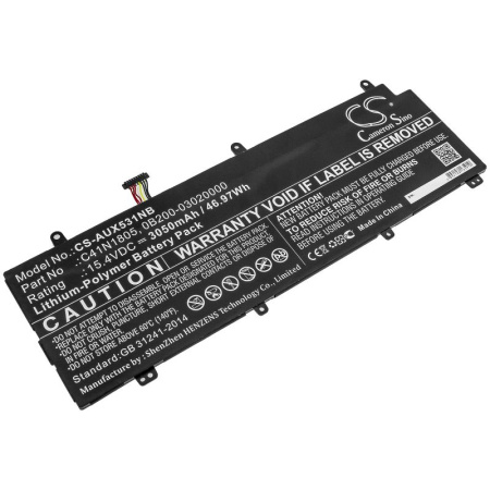 Купить Аккумулятор для Asus ROG Zephyrus S GX531 серии (C41N1805) 3050mAh Аккумулятор для Asus ROG Zephyrus S GX531 серии (C41N1805) 3050mAh