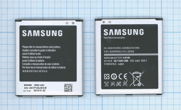 Купить Аккумулятор B600BC для Samsung Galaxy S4 I9500, 3.8В 9.88Wh Аккумулятор B600BC для Samsung Galaxy S4 I9500, 3.8В 9.88Wh