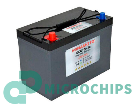 Купить Тяговый аккумулятор Minamoto DCG100-12 (GEL, 87Ah, 12V) Тяговый аккумулятор Minamoto DCG100-12 (GEL, 87Ah, 12V)