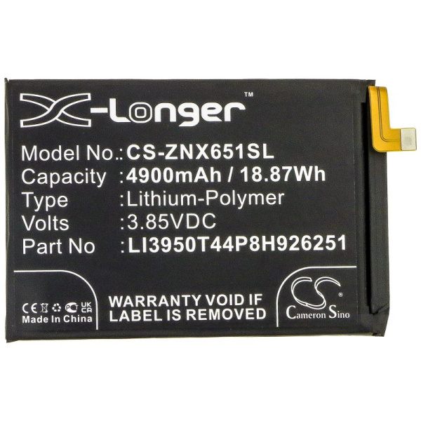 Аккумулятор для ZTE Nubia Red Magic 5G Lite (LI3950T44P8H926251) 4900mAh