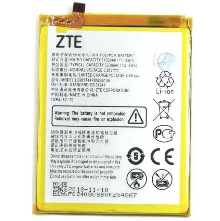 Аккумулятор Li3931T44P8h806139 для ZTE Blade V9, Blade V9 Vita, Blade V10, Blade V10 Vita, Blade A7 Vita