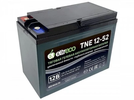 Купить Тяговый аккумулятор Eltreco TNE12-52 (AGM, 45Ah, 12V) Тяговый аккумулятор Eltreco TNE12-52 (AGM, 45Ah, 12V)