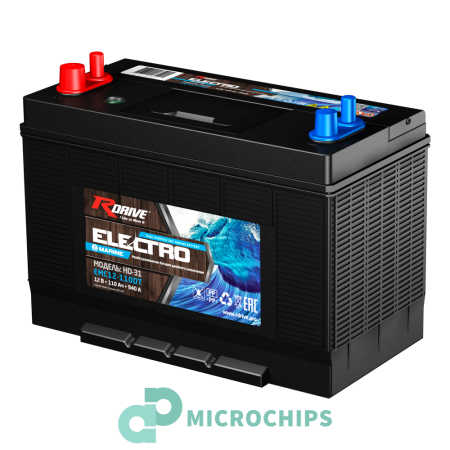 Купить Тяговый аккумулятор RDrive Electro Marine EMC12-110DT (AGM, 110Ah, 12V) Тяговый аккумулятор RDrive Electro Marine EMC12-110DT (AGM, 110Ah, 12V)