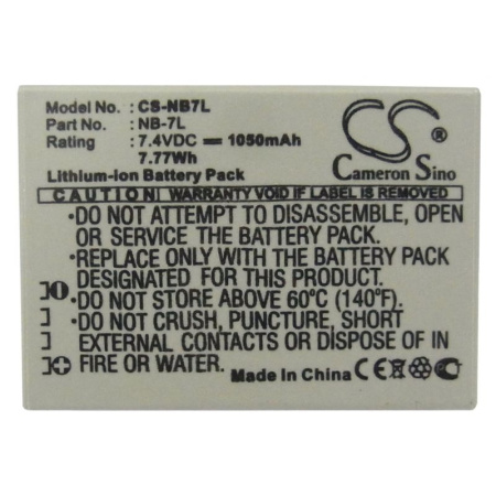 Аккумулятор для Canon NB-7L 1050mah