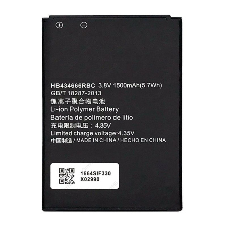 Аккумулятор для телефона Huawei E5573, MR150-3, 8210FT (HB434666RBC), 5.7Wh, 1500mAh, 3.8V, OEM