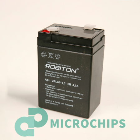 Аккумулятор Robiton VRLA6-4.5 (AGM, 4.5Ah)
