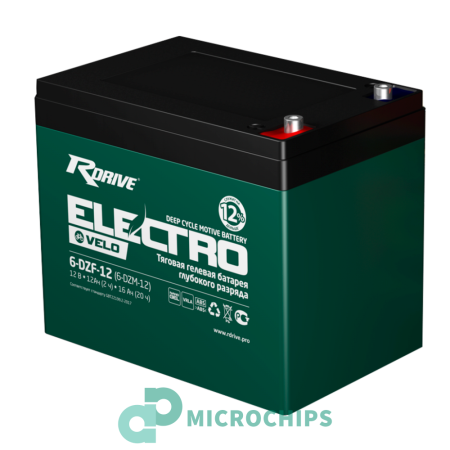 Тяговый аккумулятор RDrive Electro Velo 6-DZF-12 (GEL, 12Ah, 12V)