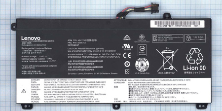 Аккумулятор (батарея) 45N1742 для ноутбука Lenovo ThinkPad T550, W550, 3860mAh, 11.4V (оригинал)