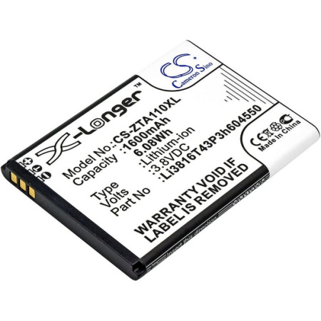 Аккумулятор для ZTE Blade A110, A410 1600mah
