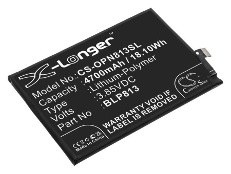 Аккумулятор CS-OPN813SL для OnePlus Nord N100, p/n: BLP813
