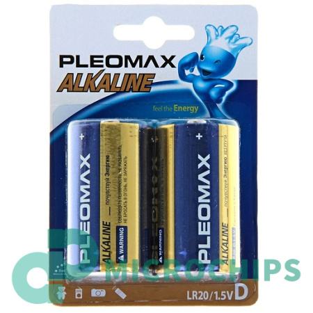 Батарейка Samsung Pleomax Alkaline LR20/D 2BP