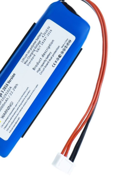 Аккумуляторная батарея для JBL Charge 3 (2016 года) GSP1029102A 6000mAh 3, 7V (прямая полярность)