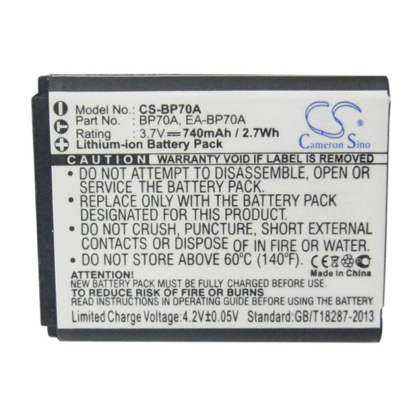 Купить Аккумулятор для Samsung BP-70A, BP70A 740mah Аккумулятор для Samsung BP-70A, BP70A 740mah