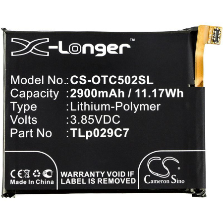 Аккумулятор для Alcatel 5026D 3C, 5099D 3V 2900mah
