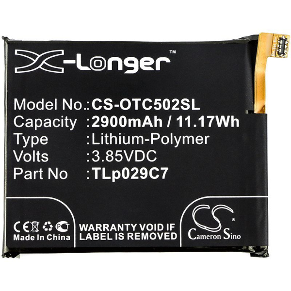 Аккумулятор для Alcatel 5026D 3C, 5099D 3V 2900mah
