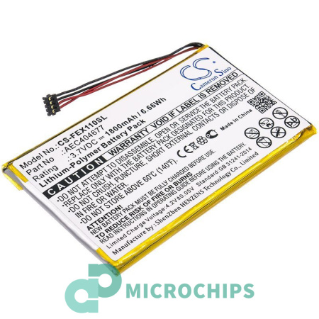 Аккумулятор для Fiio X1-II, X3, X5, X7 1800mAh