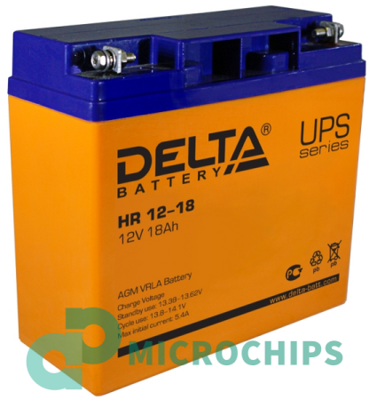 Аккумулятор Delta HR 12-18 (AGM, 18Ah)