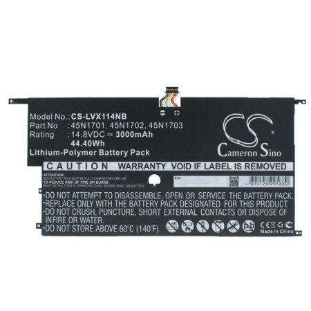 Аккумулятор для Lenovo ThinkPad X1 Carbon 2015 (45N1700) 3000mah