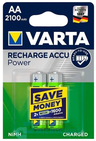 Аккумулятор Varta АА (NiMH, 2100mAh) 2BP Аккумулятор Varta АА (NiMH, 2100mAh) 2BP