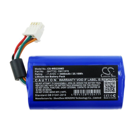 Аккумулятор для Welch-Allyn Connex Spot Monitor 3400mAh