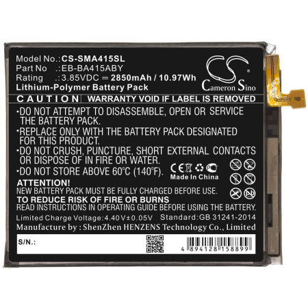 Купить Аккумулятор для Samsung Galaxy A41 2020 (SM-A415) 2850mah Аккумулятор для Samsung Galaxy A41 2020 (SM-A415) 2850mah