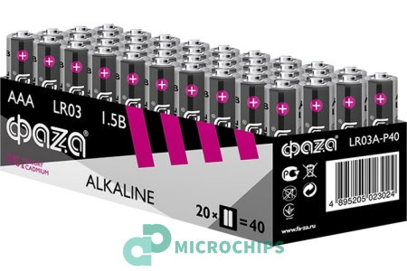 Батарейка ФАZА LR03/AAA 40BP