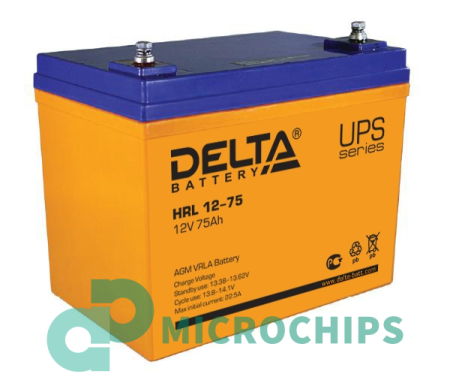 Аккумулятор Delta HRL 12-75 (AGM, 75Ah)