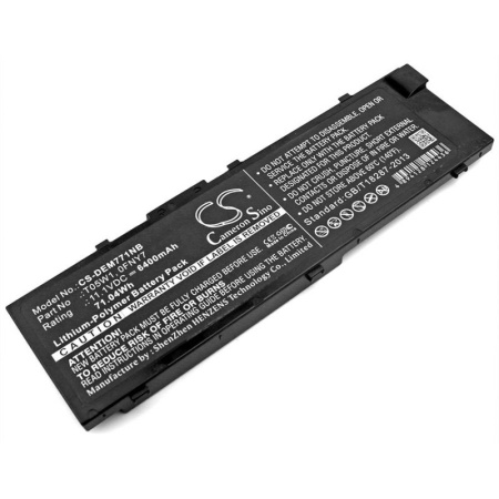 Аккумулятор для Dell Precision 15 (M7510), 17 (M7710) Workstation 6400mAh