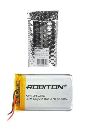 Аккумулятор Robiton 503759 (Li-Pol, 1200mAh, 3.7V)
