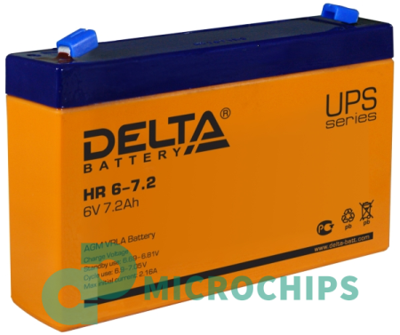 Аккумулятор Delta HR 6-7.2 (AGM, 7.2Ah)