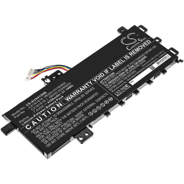 Аккумулятор для Asus VivoBook 14 F412DA, VivoBook 15 F512DA, VivoBook S14 S412DA серии (C21N1818) 4100mah