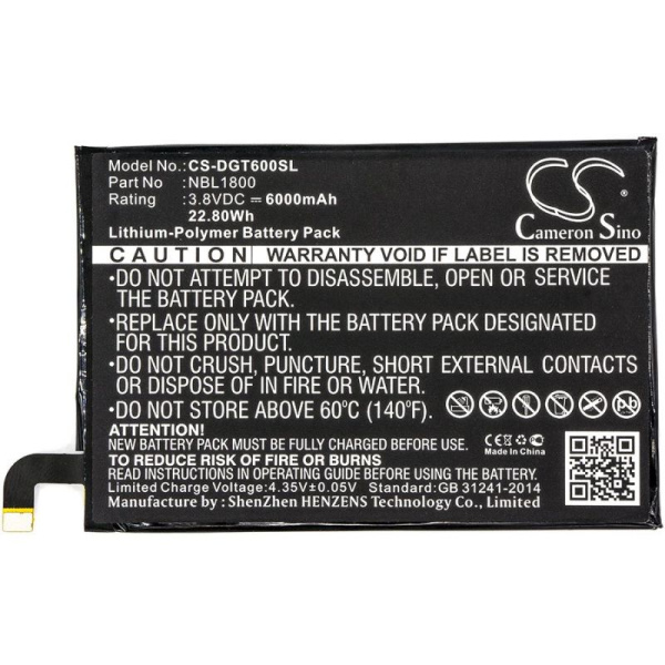 Аккумулятор для DOOGEE Homtom HT6 6000mah