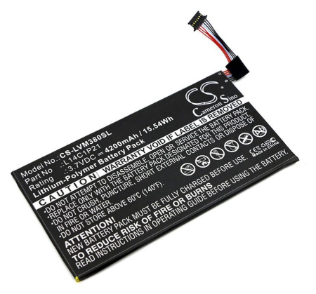 Аккумулятор CS-LVM380SL для Lenovo Miix 3 8, Miix 3 830, p/n: L14C1P21, 4200mAh