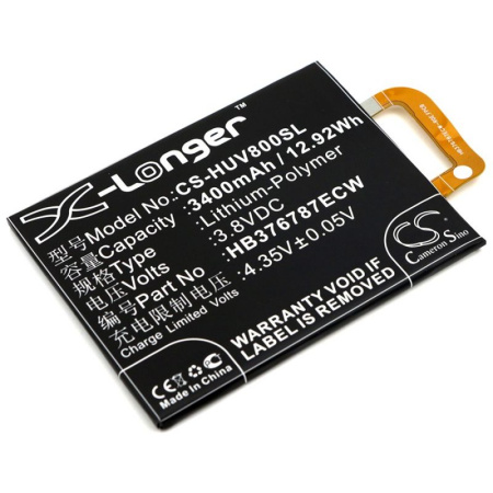 Аккумулятор для Huawei Honor V8, V8 Premium (HB376787ECW) 3400mah