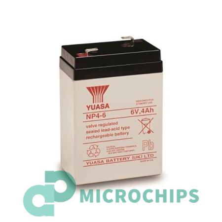 Аккумулятор Yuasa NP 4-6 (AGM, 4Ah)