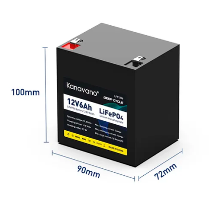 Аккумулятор Kanavno LFP1206 (LiFePO4, 6Ah, 12.8V)
