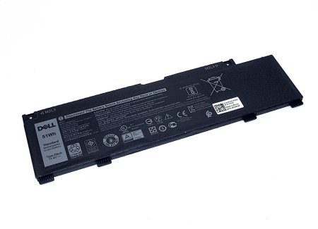 Аккумулятор (батарея) 266J9 для ноутбука Dell G3 15 3590, 11.4V, 4255mAh