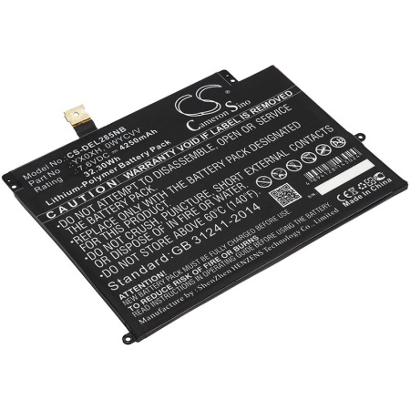 Аккумулятор для Dell Latitude 7285 (YX0XH) 4250mAh
