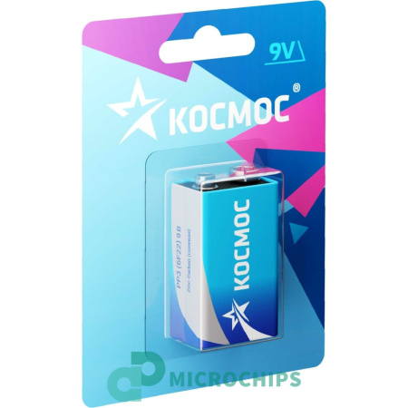 Купить Батарейка Космос 6F22 9V 1BP Батарейка Космос 6F22 9V 1BP