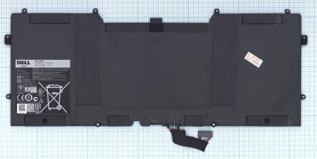 Аккумулятор (батарея) C4K9V для ноутбука Dell XPS 12 9Q33 6000mAh, 7.4V, черный (оригинал)