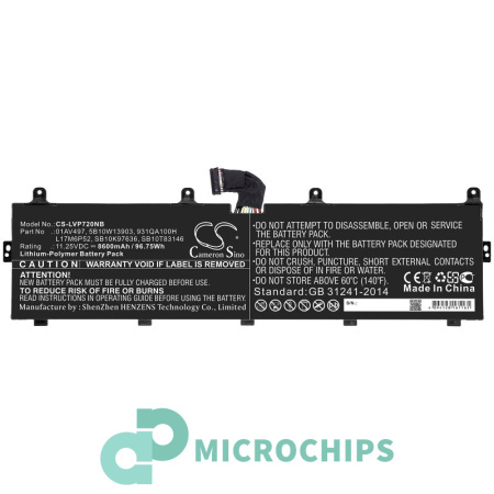 Аккумулятор для Lenovo ThinkPad P72, ThinkPad P73 серии (L17M6P52) 8600mAh
